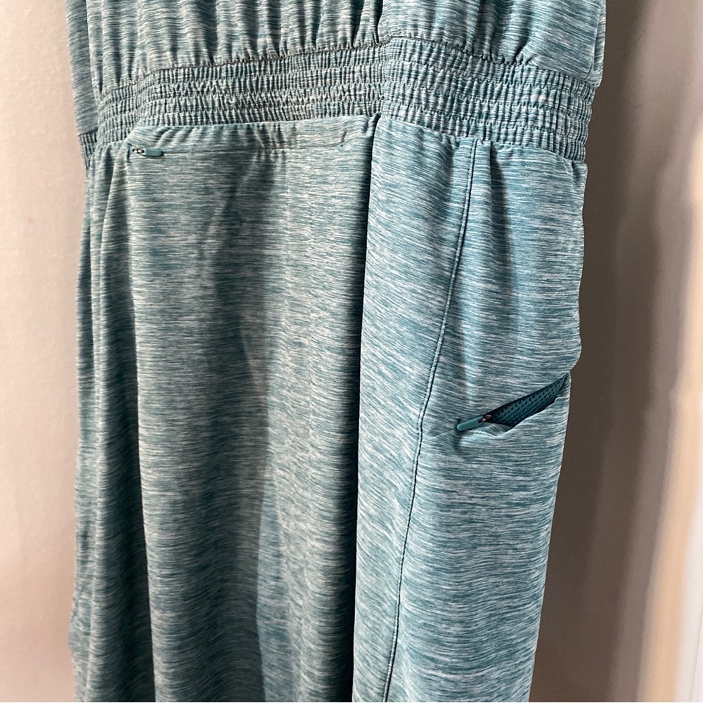 Duluth Trading Co Teal Blue Sleeveless Mini Dress - Picture 5 of 9